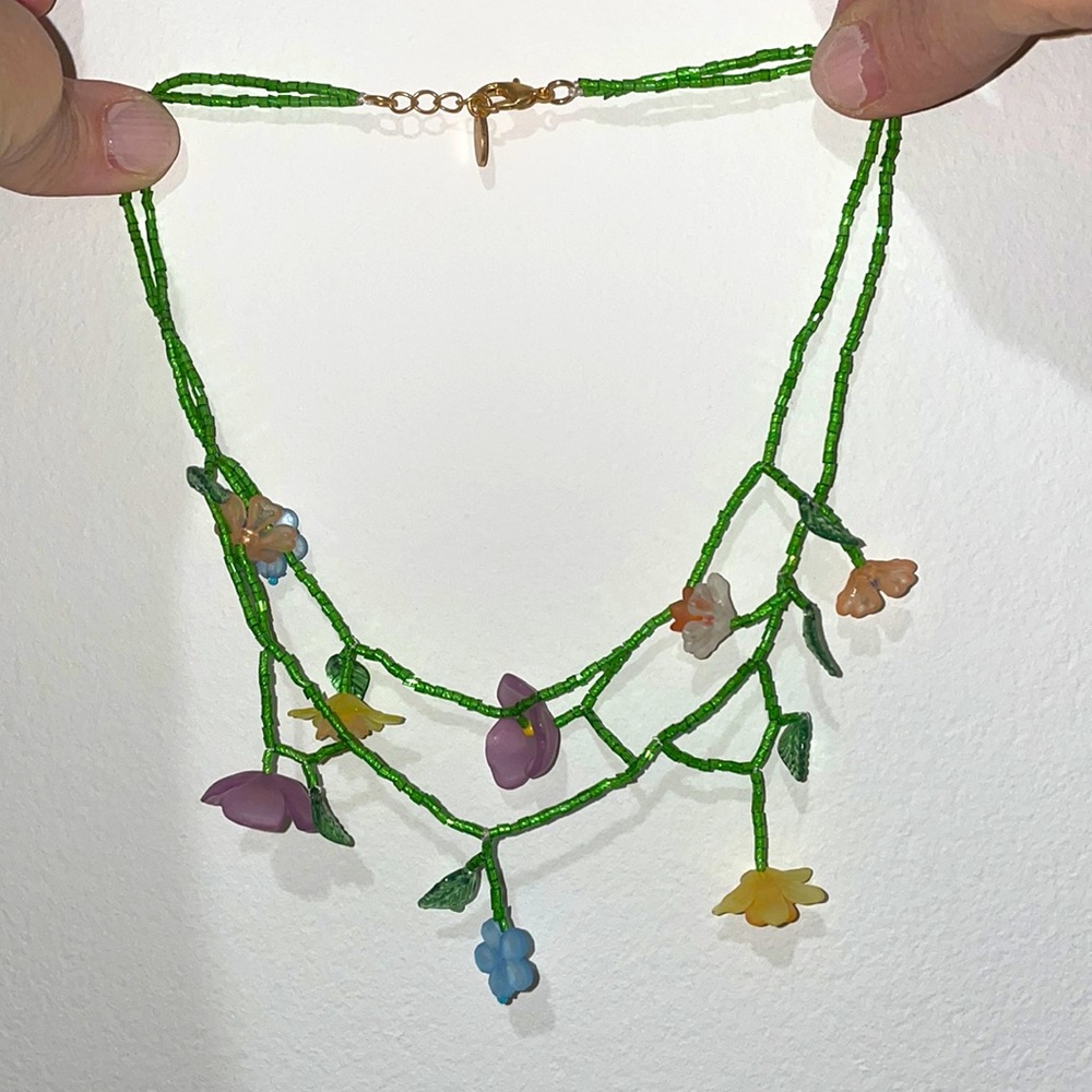 Zara flower necklace